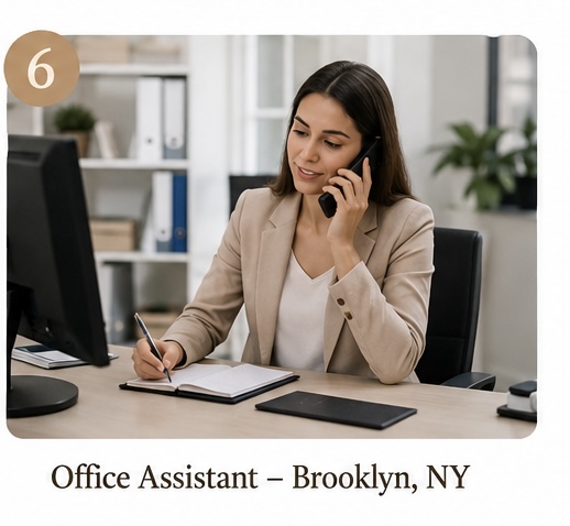 Office assistant job in Brooklyn